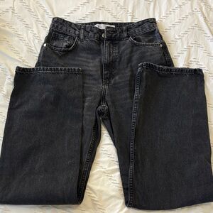 Zara Black Wide-Leg Denim